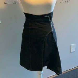 black denim skirt